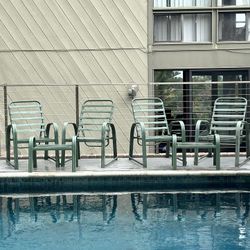 Outdoor Aluminum Chaise Lounge Chair With Ottoman