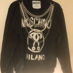 Moschino Pearl Embellished Logo Sweatshirt WomenClothing New  Size:USA10