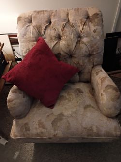 Tufted Upholstered Armchair