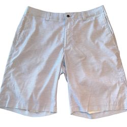 CALLAWAY Shorts Mens Size 34 Flat Front Moisture Wicking Blue White Performance  CALLAWAY Shorts for men in size 34 are designed for performance and c