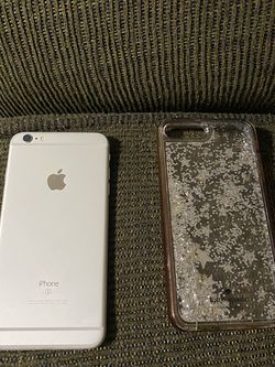 Iphone 6s Plus (Silver) w/ Screen Protector and Case