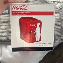 coca-cola mini fridge