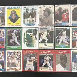 Tony Gwynn HOF Baseball Player Card Bundle 1988 to 1990