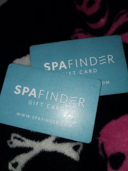 Two (2) $100.00 Each SPAFINDER Gift Cards *BRAND NEW*