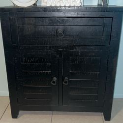Dark Wood Credenza $20