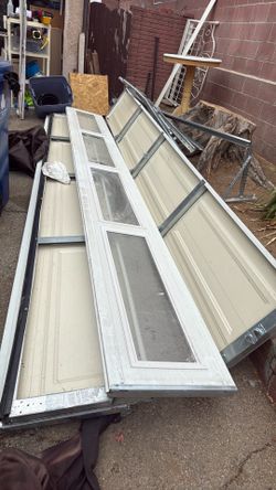 Garage  door  size 15 like new