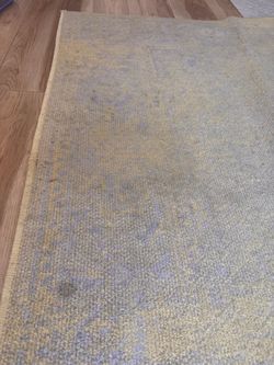 Yellow and Gray Floral Area Rug