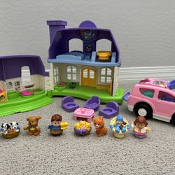Little People House & Van Set