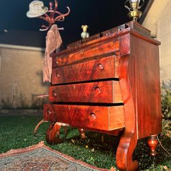 Antique Mahogany Empire Dresser