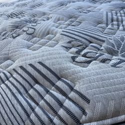 King mattress and topper