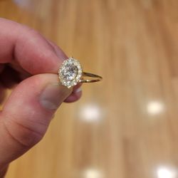 Fourteen Karat Diamond Engagement Ring