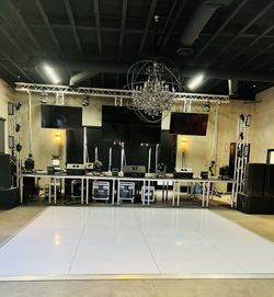 White Vinyl Dance Floor