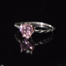 Sterling Silver Ring Zirconia 