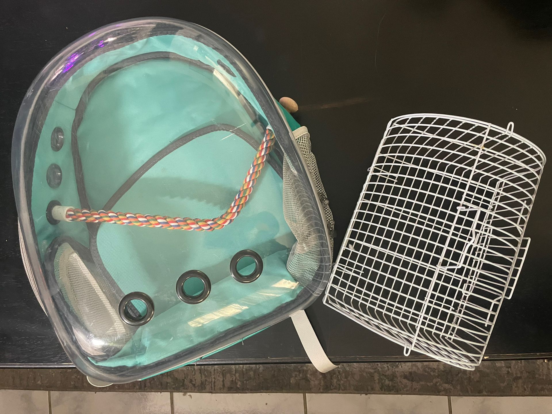 Bird Backpack and Carry Cage