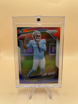 2025 Cam Ward Red/white/blue Prizm Rookie Football Card🔥