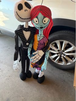 Jack & Sally Nightmare Before Christmas Plush Dolls – Pair