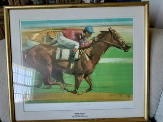 Beautiful Signed Sports Painting