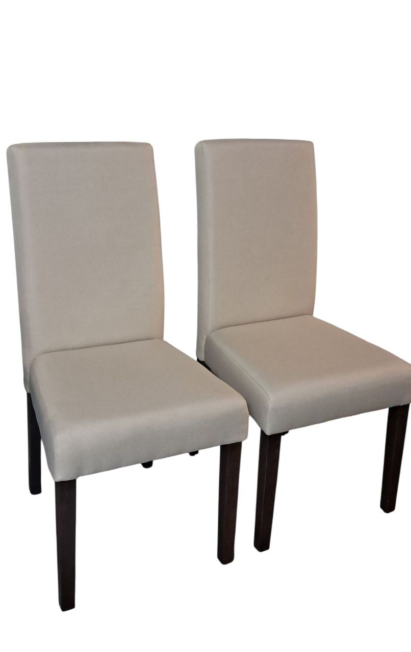 VASAGLE Dining Chairs, Set of 2, Cream White