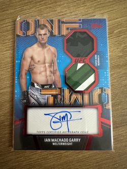UFC Topps Knockout 2024 Ian Garry autograph relic 14/25