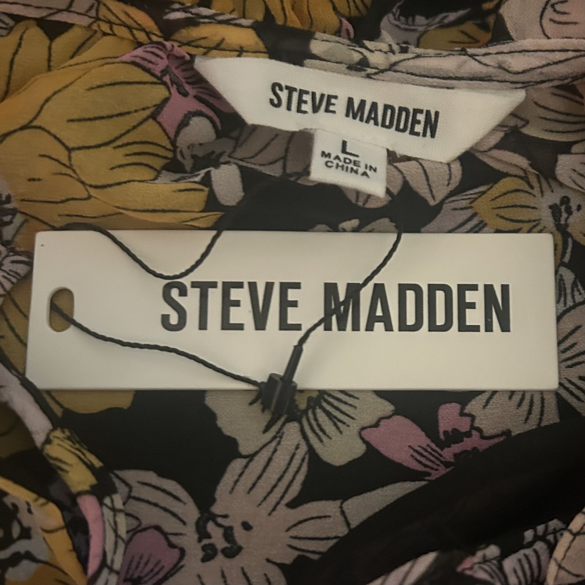 steve madden floral blouse