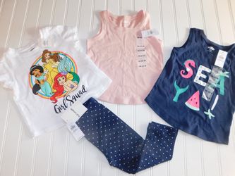 NWT Old Navy Girl 18-24 Month Tank Tops Shirts Legging Summer Clothes Outfit Lot 18-24M
