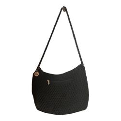 The Sak Black Crochet Bag