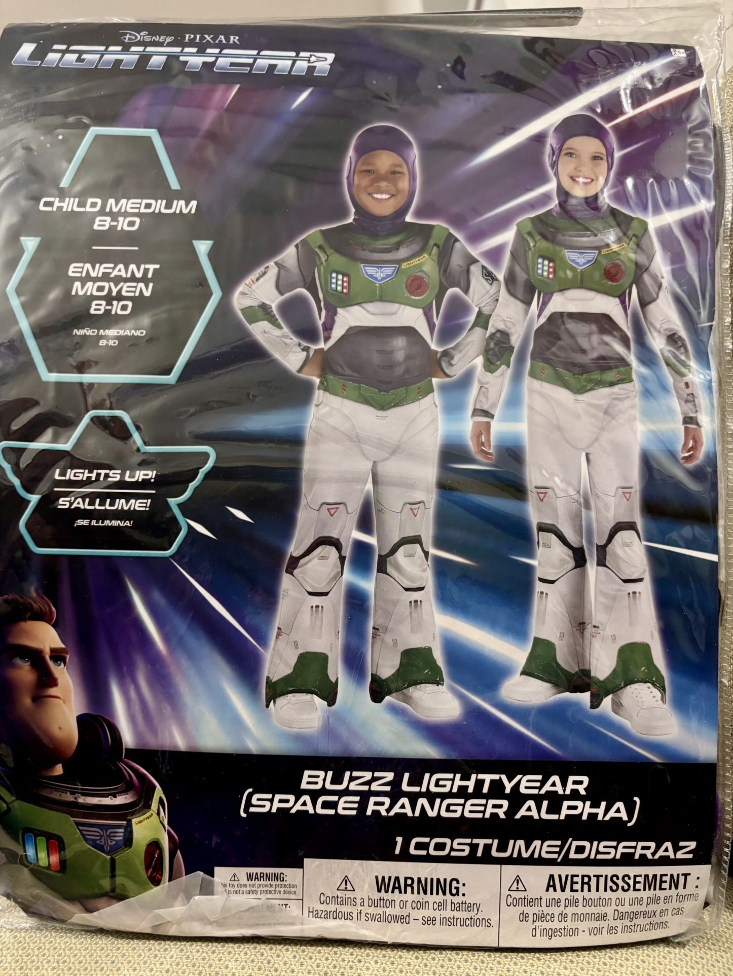 NEW*** Buzz lightyear Costume -Size M 8-10