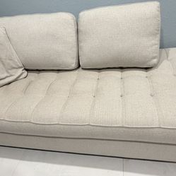 Oatmeal Couch - Cushions & Pillows Included