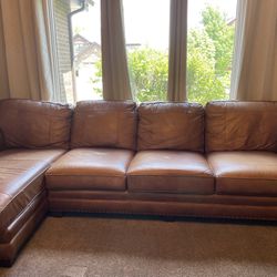 Leather Smith Brothers custom Couch With Chaise