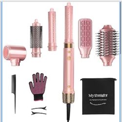 6-in-1 Air Styler, Hair Dryer & Blow Dryer Brush with Auto Wrap Curl L/R, Fast Drying, Smooth Blowouts, Root-Lift Volume, No Heat Damage Frizz-Free Th