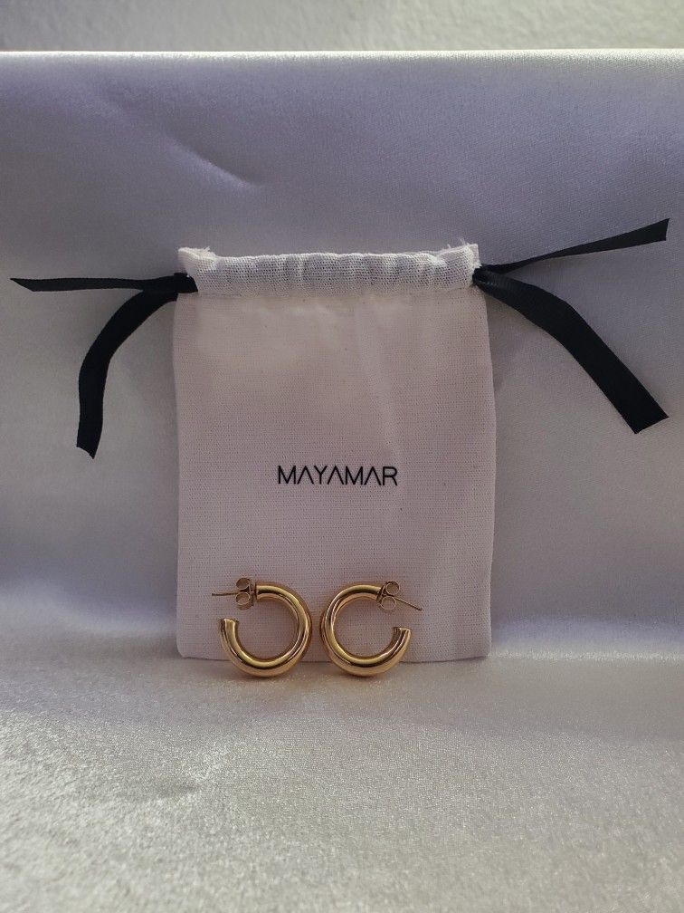 Hoop Earrings Gold Plated