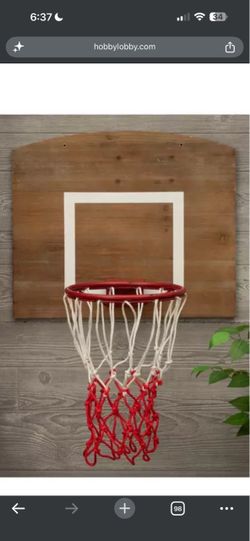 Basketball hoop decor