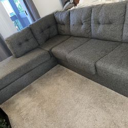 Living Spaces Gray Sectional