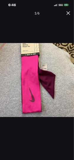 NEW NIKE MOVE TO ZERO REVERSIBLE HEAD TIE HEADBAND