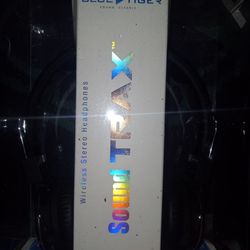 Blue Tiger Sound Trax Wireless Stereo Headphones NEW In Box