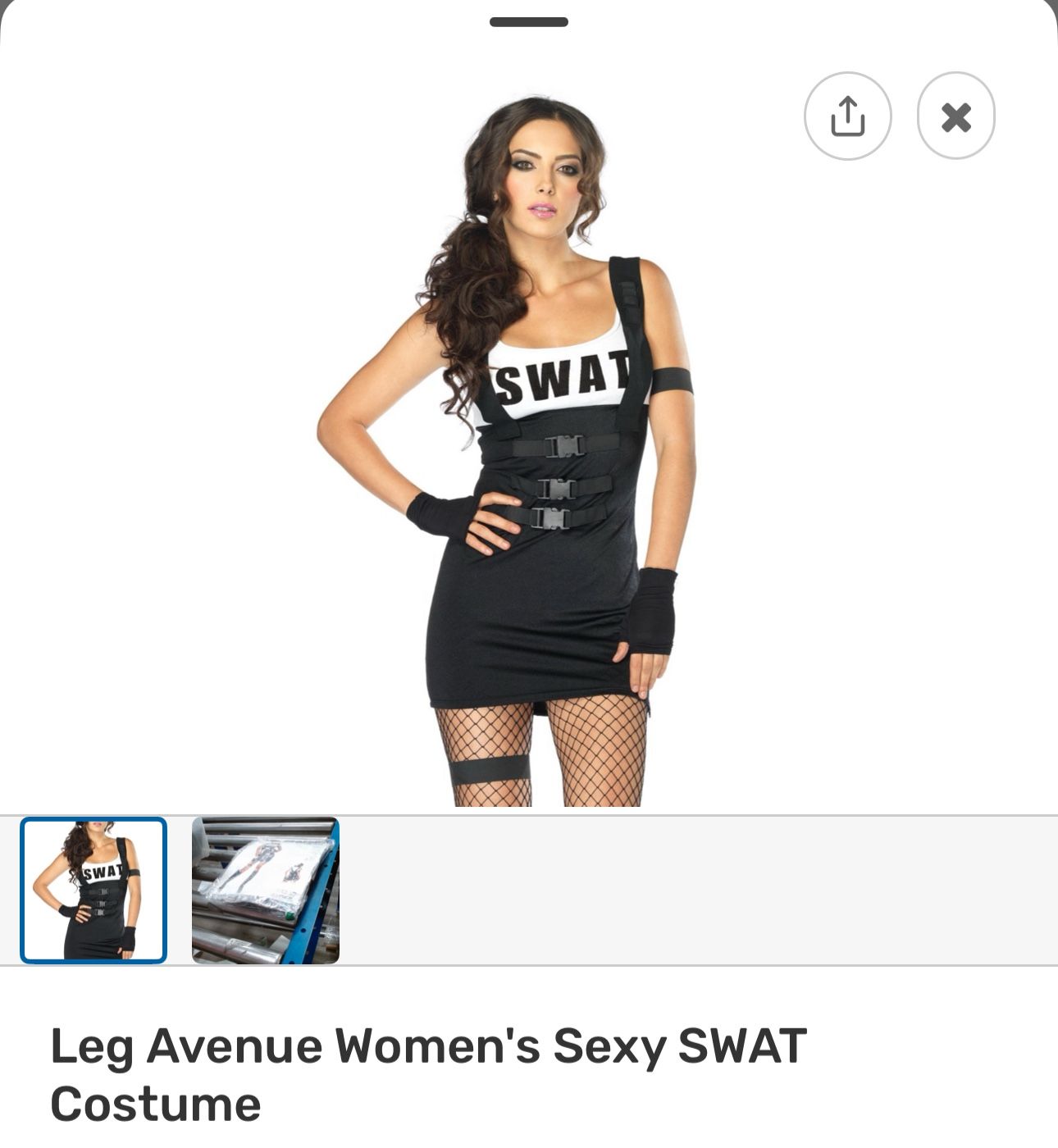 Sexy SWAT Halloween Costume
