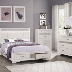 Bedroom Furniture, Bed, Furniture, Bedroom Set, Dresser, Mirror, Nightstand, Contemporary Bedroom Sets , Grey Bed, White Bed