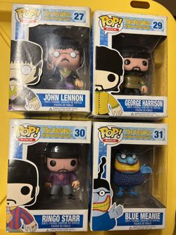 Beatles Funco Pops Set Of 4