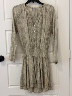 Rails Leopard Print Button Front Dress Size S