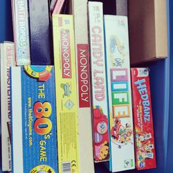 Entire Jumbo bin Of Board Game. Old and New
