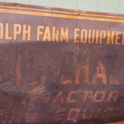 Allis Chambers randolph Tractor Farm Mancave Metal Sign 8 foot huge Asheboro nc