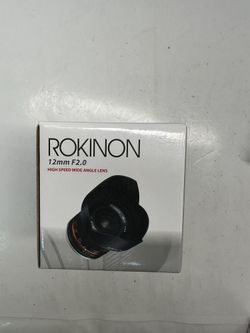 Rokinon Lens High Speed Wide Angle 12mm F/2.0 For FujiFilm(42235)