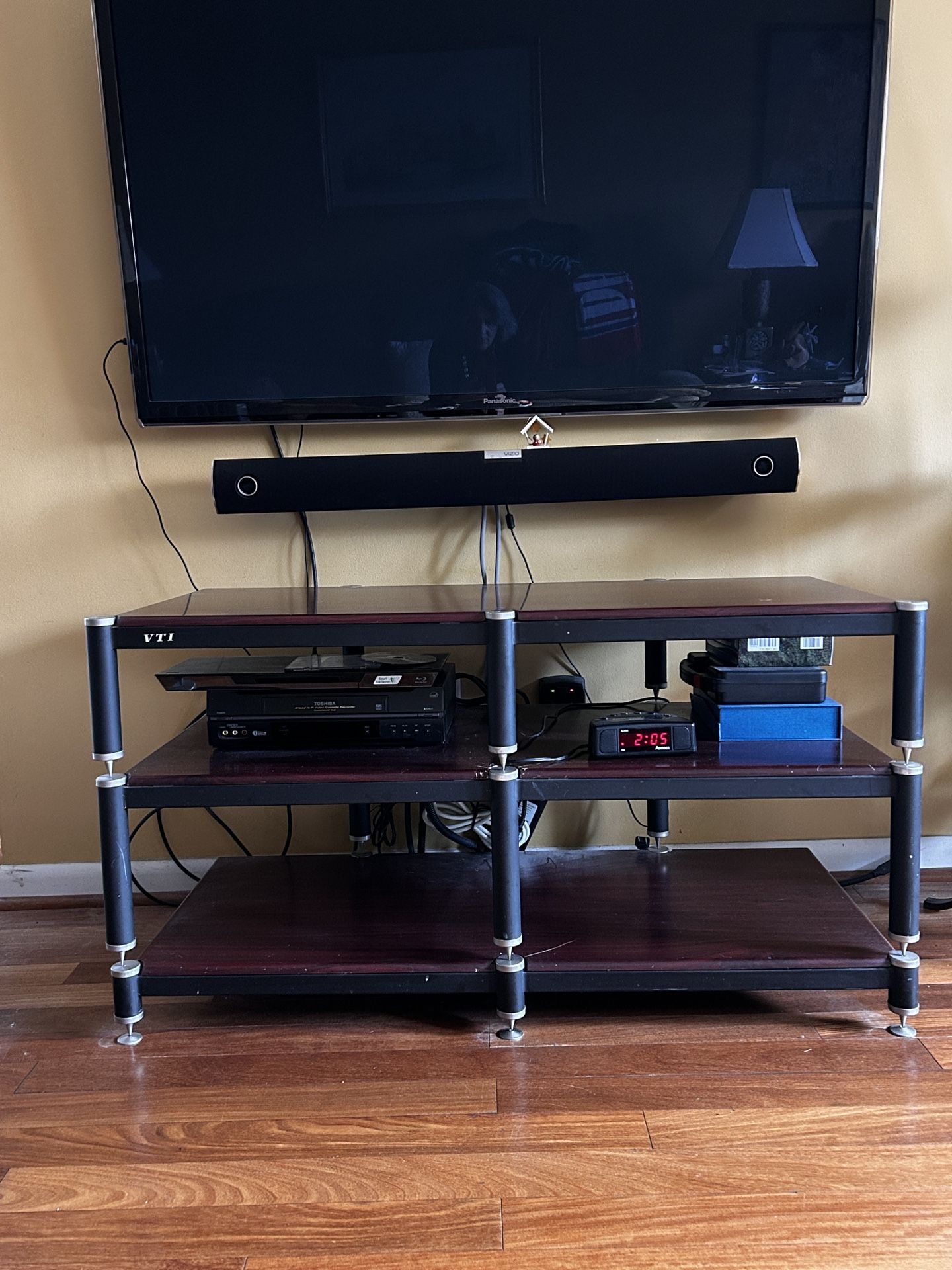 MODULAR TV STAND 44x23.75x20D, 3 levels rest upon each other
