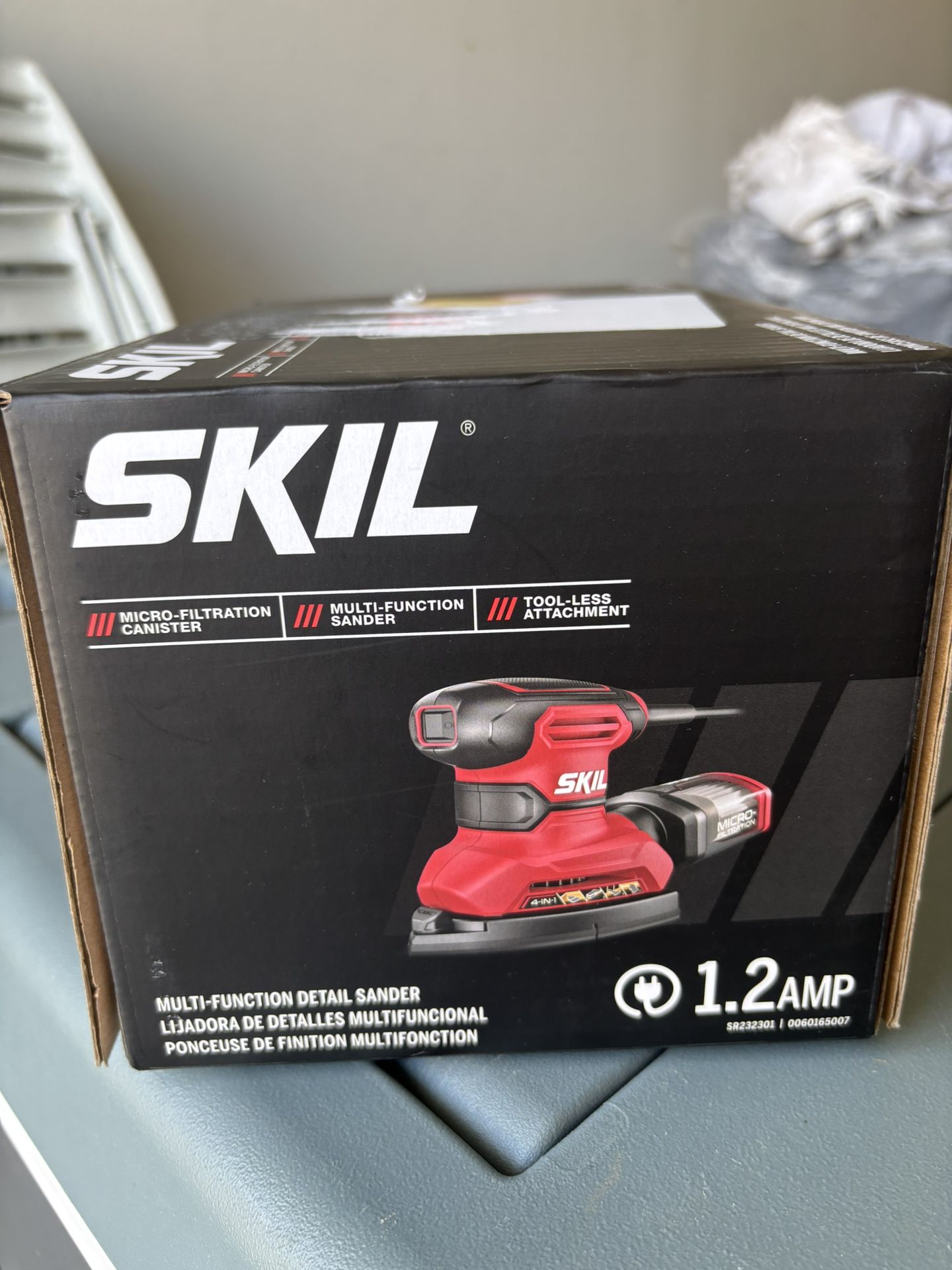 Skip Corded Multi Function Detail Sander With Micro Filter Dust Box