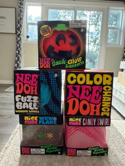 Rare NeeDoh Lot (Jack-Glow Lantern, WOW Flake, Candy Swirl & More) – Brand New Sealed