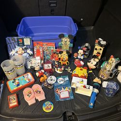 Disney collectibles - 4 Boxes Toys, Figurines And More