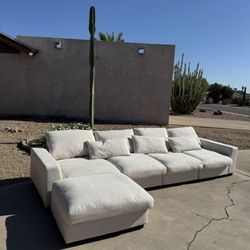 Cream Sectional ( Delivery Available )
