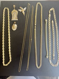 925 sterling silver Bonded With 1/10th 10k Gold