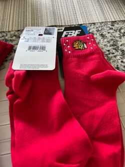 5 pairs new black hawk socks. And bears pink and grey head warmer