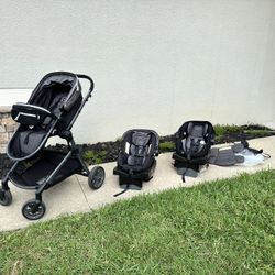 Evenflo Pivot Vizor Modular Reversible Stroller Travel System,  Additional Car Seat/Base